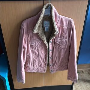 Old Navy Pink Sherpa-Lined Jacket